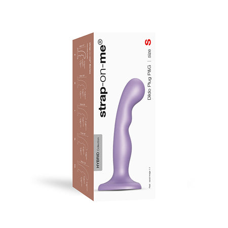 Strap-On-Me Hybrid Collection Silicone Dildo Plug P&G Metallic Lilac S - Not Very Vanilla