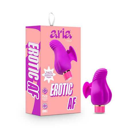 Aria Erotic AF Rechargeable Silicone Mini Vibrator Plum - Not Very Vanilla