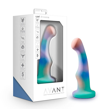 Avant Opal Dreams 6 in. Silicone Dildo with Suction Cup Aqua - Not Very Vanilla