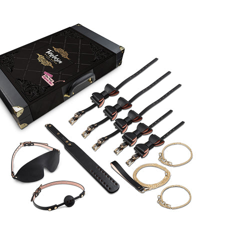 Blush Temptasia Safe Word 10-Piece Bondage Kit with Suitcase Black - Not Very Vanilla