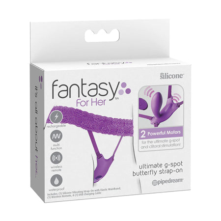 Fantasy For Her Ultimate G-Spot Butterfly Strap-On Wearable Vibrator - Not Very Vanilla