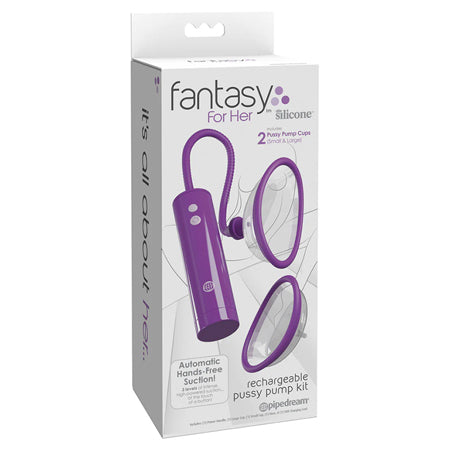 Fantasy For Her Rechargeable Pussy Pump Kit Silicone - Not Very Vanilla