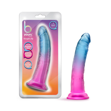 Blush B Yours Beautiful Sky 7 in. Dildo with Suction Cup Sunset - Not Very Vanilla