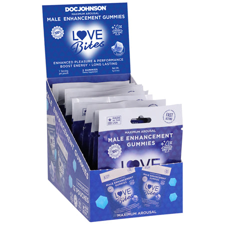 Love Bites Male Enhancement Gummies 2-Pack 12-Piece Display - Not Very Vanilla