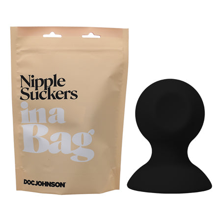 Doc Johnson Nipple Suckers In A Bag Silicone Black - Not Very Vanilla