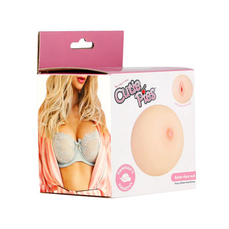 CutiePies Hannah's Handful Boobie Stroker Beige - Not Very Vanilla