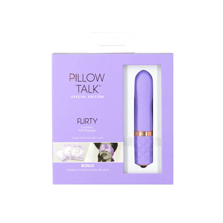 Pillow Talk Special Edition Flirty Mini Vibrator with Swarovski Crystal Purple - Not Very Vanilla