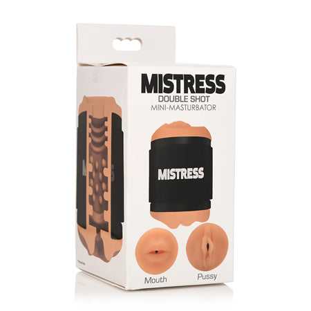 Curve Toys Mistress Double Shot Mini Masturbator Mouth & Pussy Medium - Not Very Vanilla