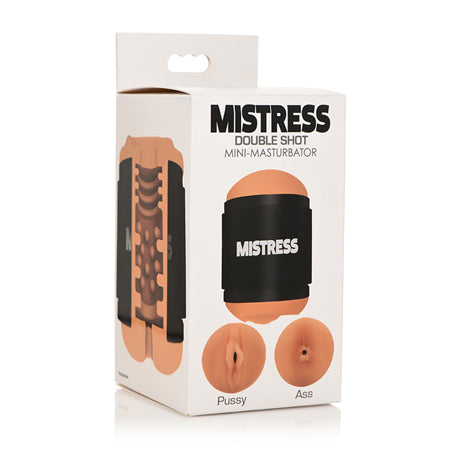 Curve Toys Mistress Double Shot Mini Masturbator Pussy & Ass Medium - Not Very Vanilla