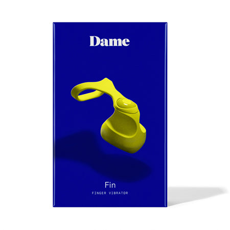 Dame Fin Finger Vibrator Citrus - Not Very Vanilla