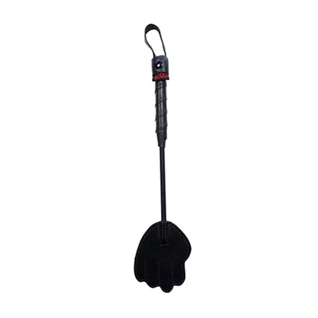 Rouge Mini Leather Hand Riding Crop Black - Not Very Vanilla