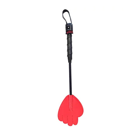 Rouge Mini Leather Hand Riding Crop Red - Not Very Vanilla