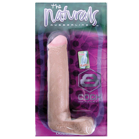 Naturals 8in. Dong W/Balls (Flesh) - Not Very Vanilla