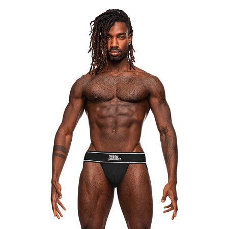 Male Power Modal Rib Jock Black L/XL - Not Very Vanilla