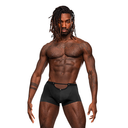 Male Power Magnificence Mini Short Black M - Not Very Vanilla