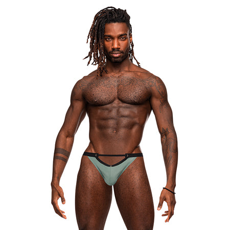 Male Power Magnificence Micro V Thong Jade S/M - Not Very Vanilla