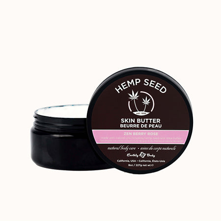 Earthly Body Hemp Seed Skin Butter Zen Berry Rose 8 oz. - Not Very Vanilla