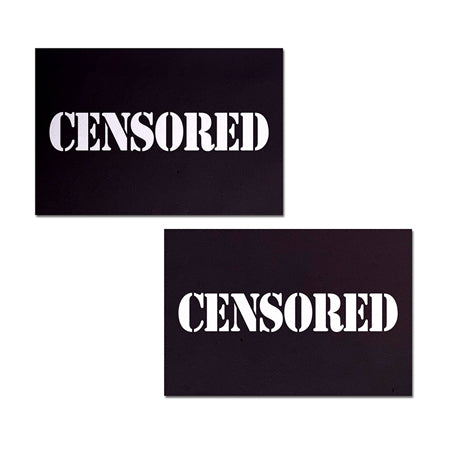 Pastease Censored: Black Censor Bars Nipple Pasties - Not Very Vanilla