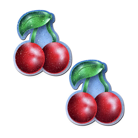 Pastease Cherry: Red Cherries Nipple Pasties - Not Very Vanilla