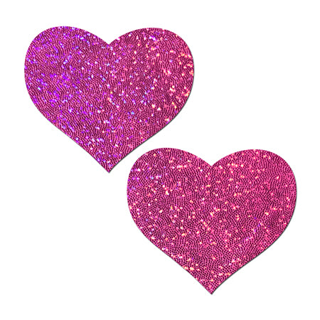 Pastease Love: Bubblegum Pink Hearts Nipple Pasties - Not Very Vanilla