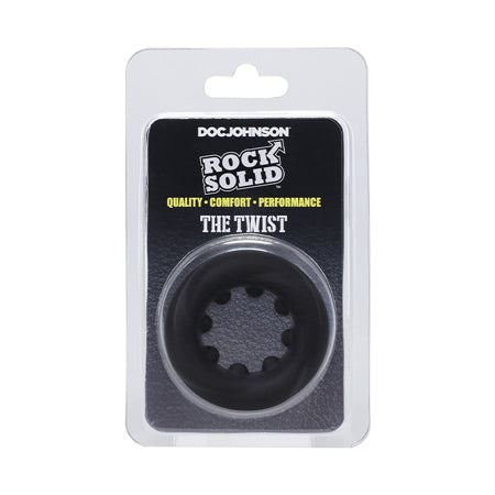 Rock Solid The Twist Silicone C-Ring Black - Not Very Vanilla