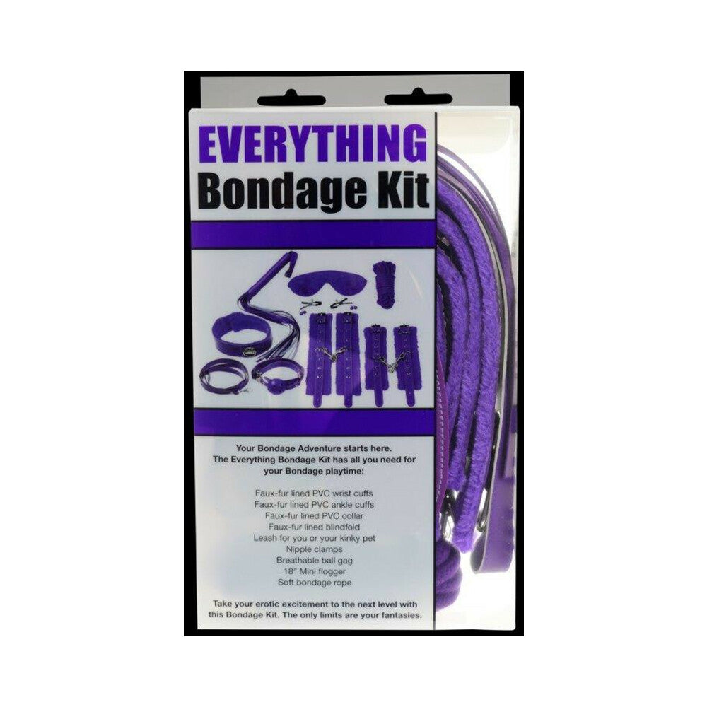 Ple'sur 12-Piece Everything Bondage Kit Purple