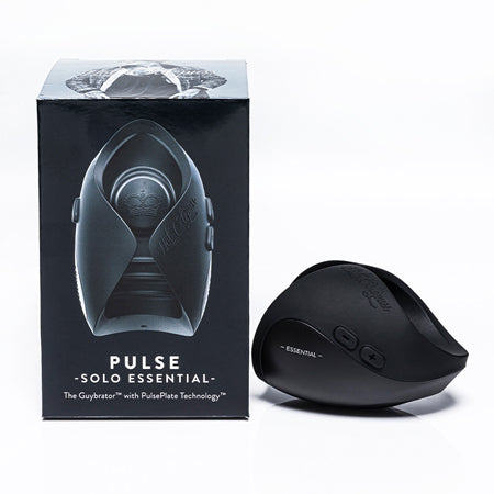 Hot Octopuss Pulse Solo Essential Rechargeable Vibrating Stroker Black - Not Very Vanilla