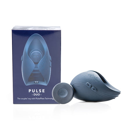 Hot Octopuss Pulse Duo Rechargeable Remote-Controlled Vibrating Stroker Blue - Not Very Vanilla