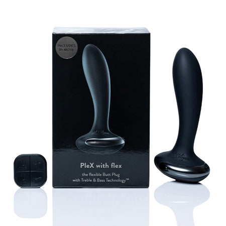 Hot Octopuss PleX with Flex Rechargeable Flexible Vibrating Anal Plug Black - Not Very Vanilla