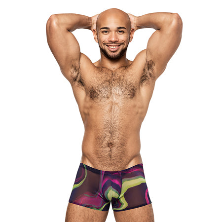 Male Power Galactic Mini Short Print S - Not Very Vanilla