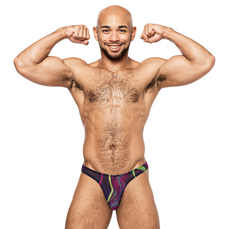 Male Power Galactic Bong Thong Print S/M - Not Very Vanilla