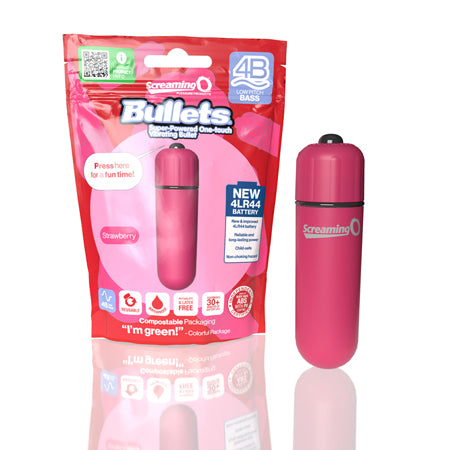 Screaming O 4B Bullet Vibrator Strawberry - Not Very Vanilla