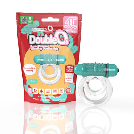 Screaming O 4T DoubleO 6 Vibrating Double Cockring Kiwi - Not Very Vanilla