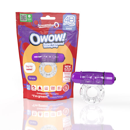 Screaming O 4B OWow Vibrating Cockring Grape - Not Very Vanilla