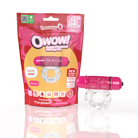 Screaming O 4T OWow Vibrating Cockring Strawberry - Not Very Vanilla