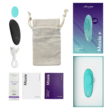 We-Vibe Moxie+ Wearable ClitVibrator Teal - Not Very Vanilla