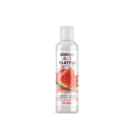 Swiss Navy 4 in 1 Playful Flavors Watermelon 1 oz. - Not Very Vanilla