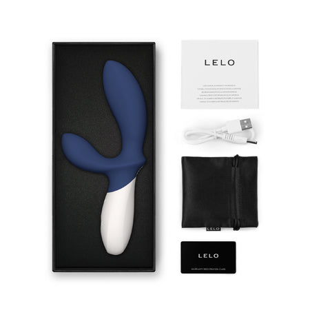 Lelo Loki Wave 2 Rechargeable Silicone Dual Stimulation Prostate Vibrator Base Blue - Not Very Vanilla