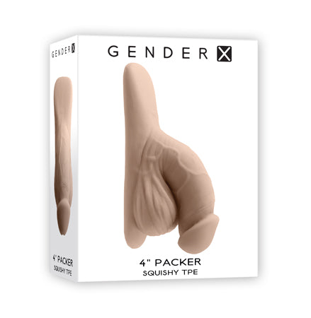 Gender X 4 in. Packer Light - Not Very Vanilla