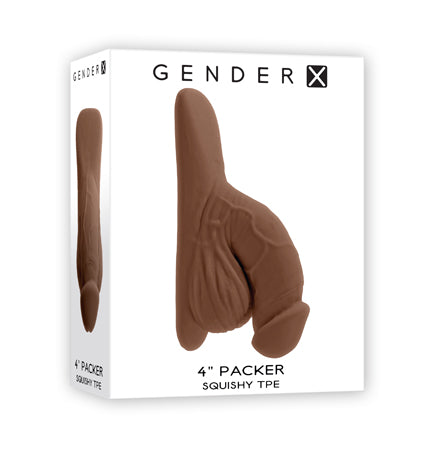 Gender X 4 in. Packer Dark - Not Very Vanilla