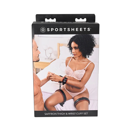 Sportsheets Saffron Adjustable Thigh & Wrist Cuff Set - Not Very Vanilla