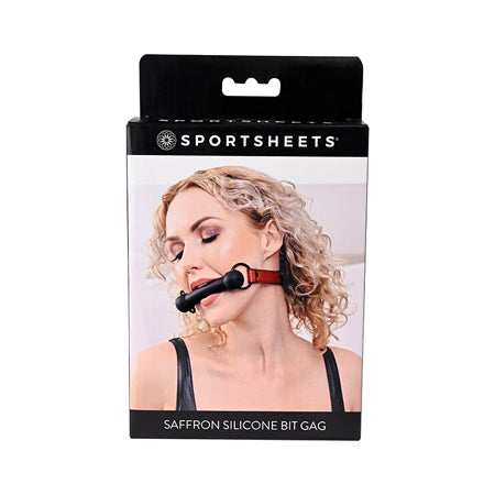 Sportsheets Saffron Silicone Bit Gag with Adjustable Buckle - Not Very Vanilla