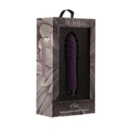 Je Joue Duet Rechargeable Silicone Multi-Surfaced Bullet Vibrator Purple - Not Very Vanilla