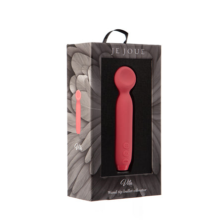 Je Joue Vita Rechargeable Silicone Wand Tip Bullet Vibrator Watermelon Pink - Not Very Vanilla