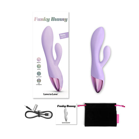 Love to Love Funky Bunny Baby Rabbit Vibrator Viva Mauve - Not Very Vanilla