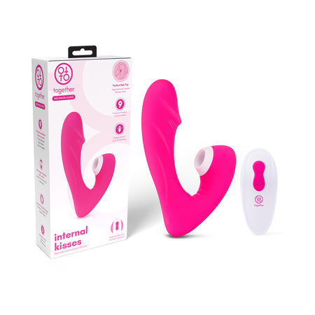 Together Internal Kiss Remote Control Vibe Pink - Not Very Vanilla