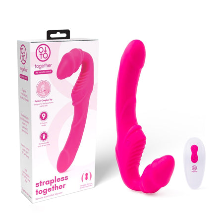 Together Strapless Remote Control Vibrator Pink - Not Very Vanilla