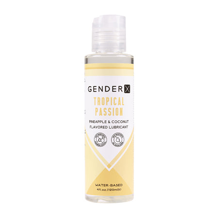 Gender X Tropical Passion Pineapple & Coconut Flavored Water-Based Lubricant 4 oz. - Not Very Vanilla