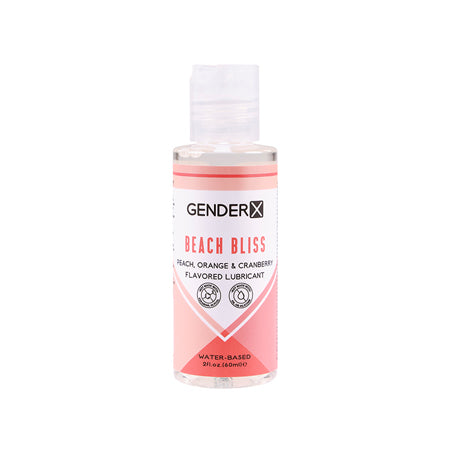 Gender X Beach Bliss Peach, Orange & Cranberry Flavored Water-Based Lubricant 2 oz. - Not Very Vanilla