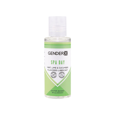 Gender X Spa Day Mint, Lime & Cucumber Flavored Water-Based Lubricant 2 oz. - Not Very Vanilla